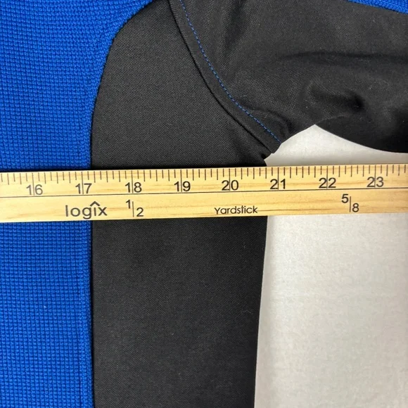 Spyder Sweater Men's L, Blue/Black 1/4 Zip, Knitted, Pullover, Skiing, outdoor - Picture 8 of 10